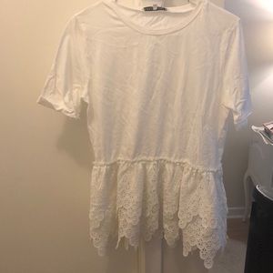 Eyelet Detail Tshirt